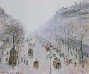 Camille Pissarro boulevard montmartre oil painting